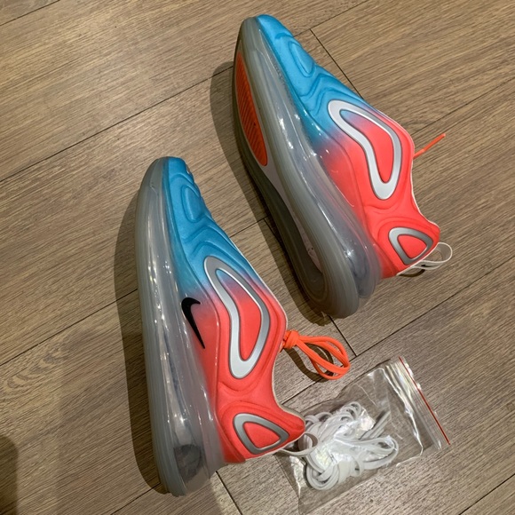 ๐ฅ Nike Air Max 720 Running Shoes, Pink Sea Blue Lava Glow Ombre, Women Size 6.5 - Picture 2 of 16